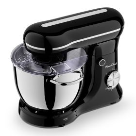 6QT Electric Stand Mixer, 10 Speed, Tilt-Head, Dough Mixer, Dishwasher Safe Stainless Steel Bowls, Dough Hook, Flat Beater, Whisk For Baking, For (Option: SM2542Nblack)